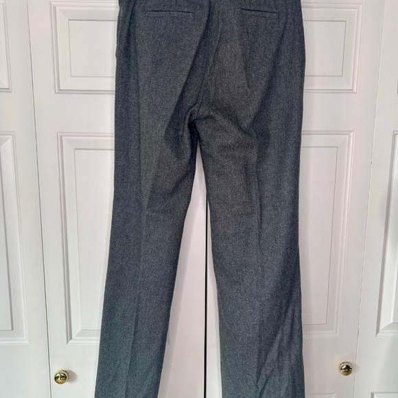 J. Crew Grey Wool Stretch Trousers in Size 8 Tall 33.5” Inseam - Picture 3 of 5